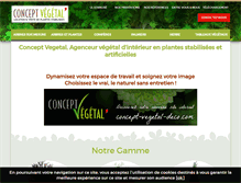 Tablet Screenshot of concept-vegetal.com